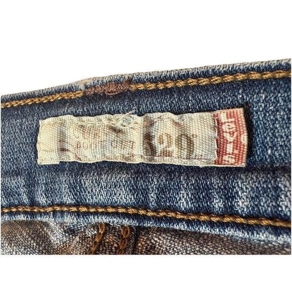 Levis 529 Women’s Curvy Stretch Jeans Size 14 Blue Boot Cut Mid Rise - Picture 7 of 15